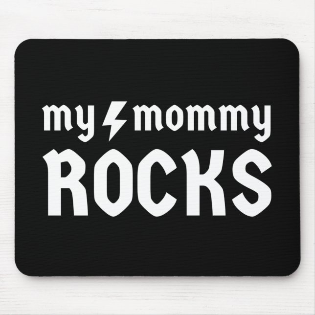 Meine Mama Rocks Mousepad (Vorne)
