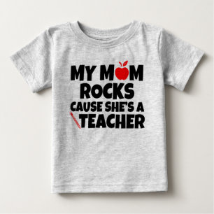 Meine Mama schaukelt, sie ist ein lustiges Baby T-shirt