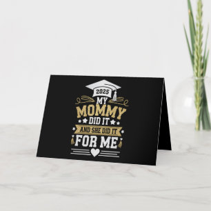 Meine Mama tat es und sie machte es für mich Mama Dankeskarte