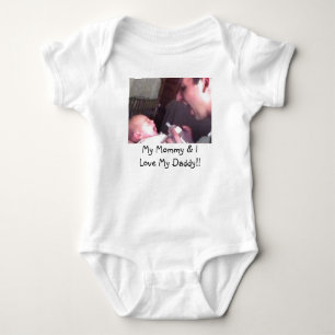 Meine Mama u. i-Liebe mein Vati!! Baby Strampler