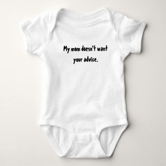 Meine Mama will nicht Ihren Rat - Baby Strampler