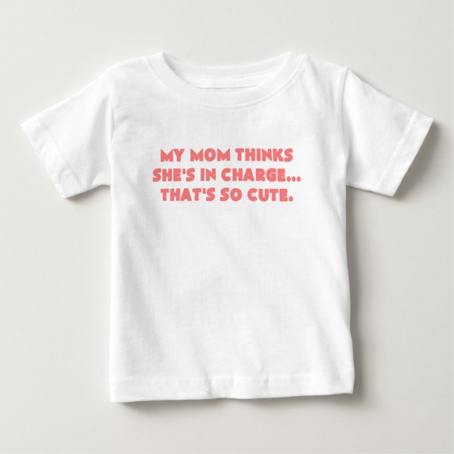 meine Mamma denkt die verantwortlichen shes, dass Baby T-shirt (Vorderseite)