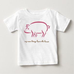 meine Mamma holt Zuhause den Speck, Baby T-shirt