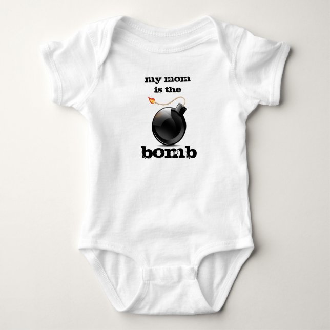 meine Mamma ist die Bombe Baby Strampler (Vorderseite)