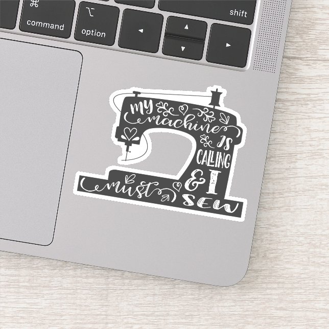 Meine Maschine ruft an Aufkleber (Detail)