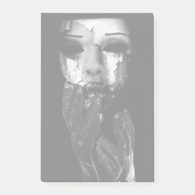 Meine Maske fallen Post-it Klebezettel (Vorderseite)