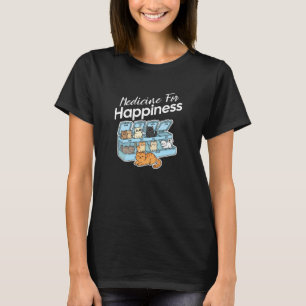 Meine Medizin für Glücklichsein namens Katzen jede T-Shirt
