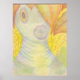 "Meine Meerjungfrau" Canvas Print Poster