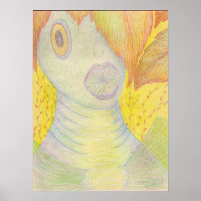 "Meine Meerjungfrau" Canvas Print Poster (Vorne)