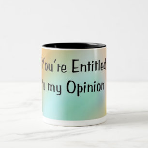 Meine Meinung Zweifarbige Tasse