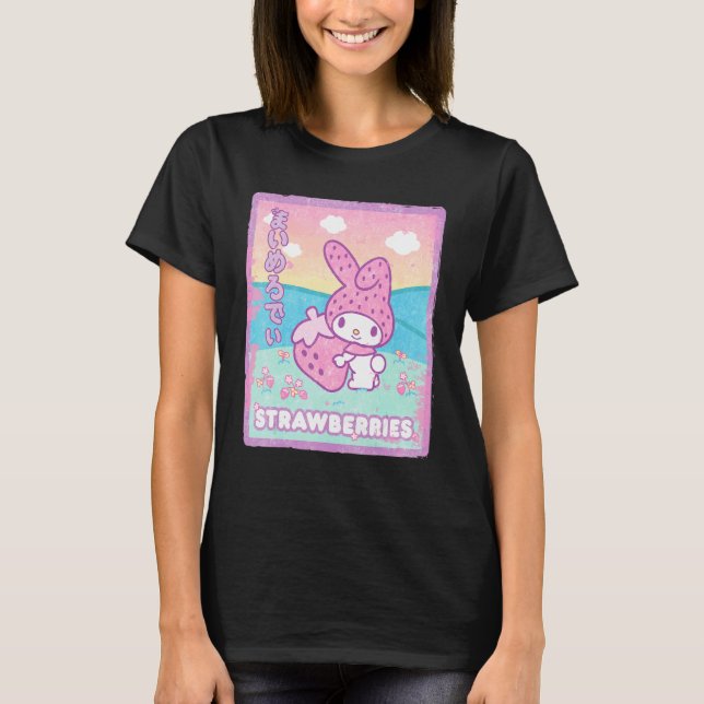Meine Melody Strawberry Milk T-Shirt (Vorderseite)