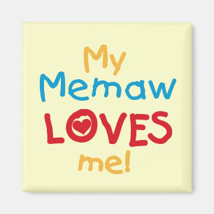 Meine Memaw Lieben ich T - Shirts und Geschenke Magnet