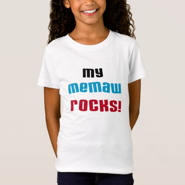 Meine Memaw Rocks T - Shirt und Geschenke (Vorderseite)