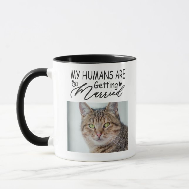 Meine Menschen heiraten ein maßgeschneidertes Cat- Tasse (Links)