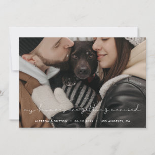 Meine Menschen heiraten Pet-Foto Ankündigung