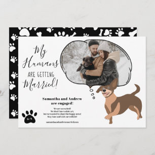 Meine Menschen heiraten Verlobung lustiges Foto Ankündigung