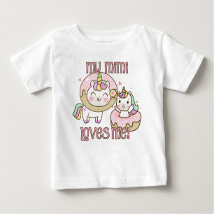 Meine Mimi-Lieben Ich Einhörner Baby T-shirt