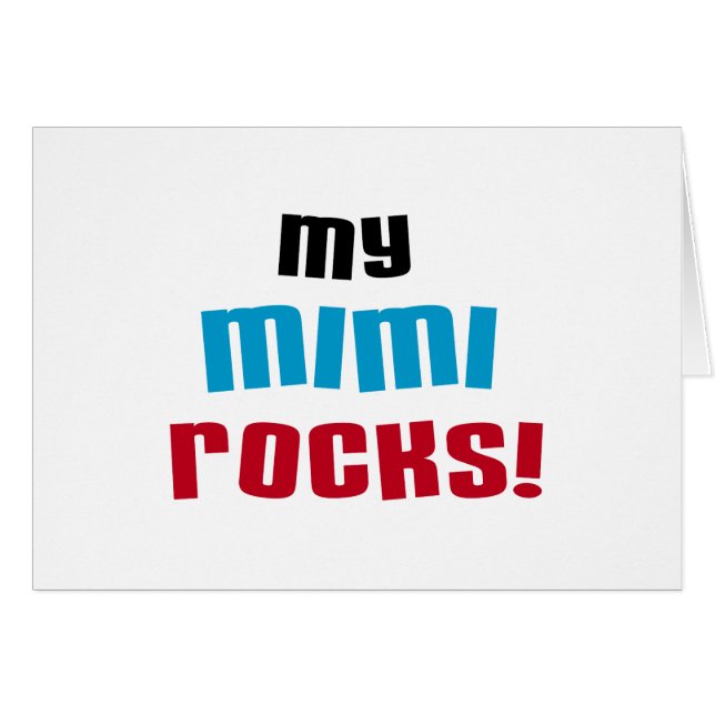 Meine Mimi Rocks T - Shirt und Geschenke (Vorderseite (Horizontal))