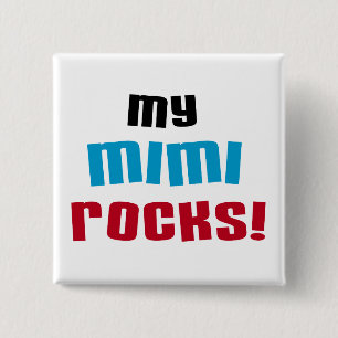 Meine Mimi Rocks T - Shirt und Geschenke Button