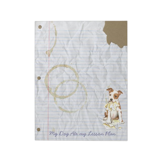 Meine Mitarbeiter haben meinen Lektionsplan Notizblock (Rotiert)