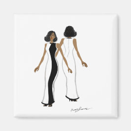 Meine Mode Art - Square Magnet