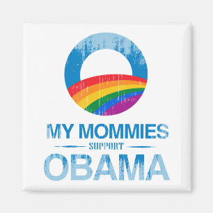 Meine Mommies unterstützen Obama Vintage.png Magnet