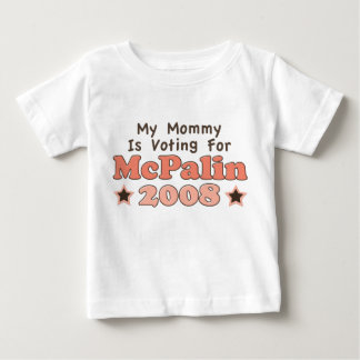 Meine Mommy stimmt für McPalin 2008 für den langen Baby T-shirt
