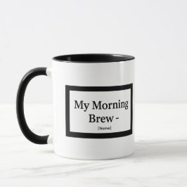 Meine Morgenkaffee-Tasse – Personalisiert – Name h Tasse