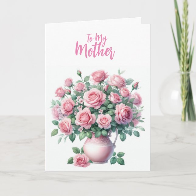 Meine Mutter erhält eine gute Karte (Vorderseite)