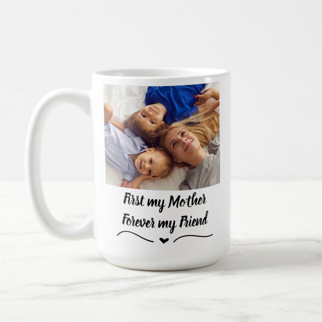 Meine Mutter, Forever My Friend - Angepasste 2 Bil Kaffeetasse (Links)