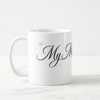 Meine Mutter ist die Beste Elegant Script Tasse