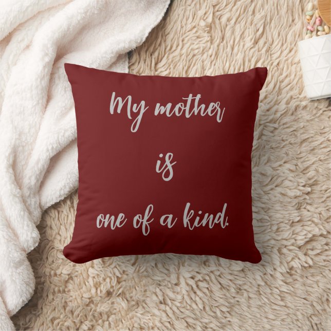 Meine Mutter ist eine Art Text Kissen (Decke)