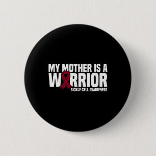 Meine Mutter ist eine burgundy Ribbon-Sickle-Zelle Button