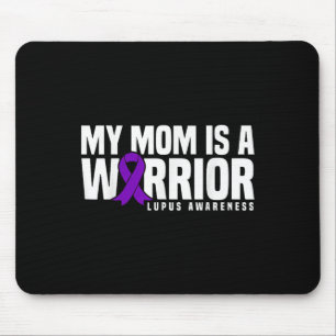 Meine Mutter ist eine Kriegerin Lila Band Lupus-Be Mousepad
