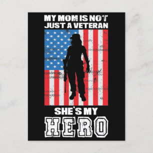 Meine Mutter ist nicht nur eine Veteran sie ist me Postkarte
