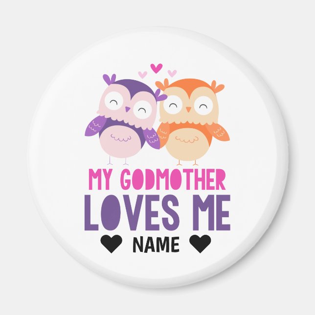 Meine Mutter Liebe Ich - Eule Magnet (Vorne)