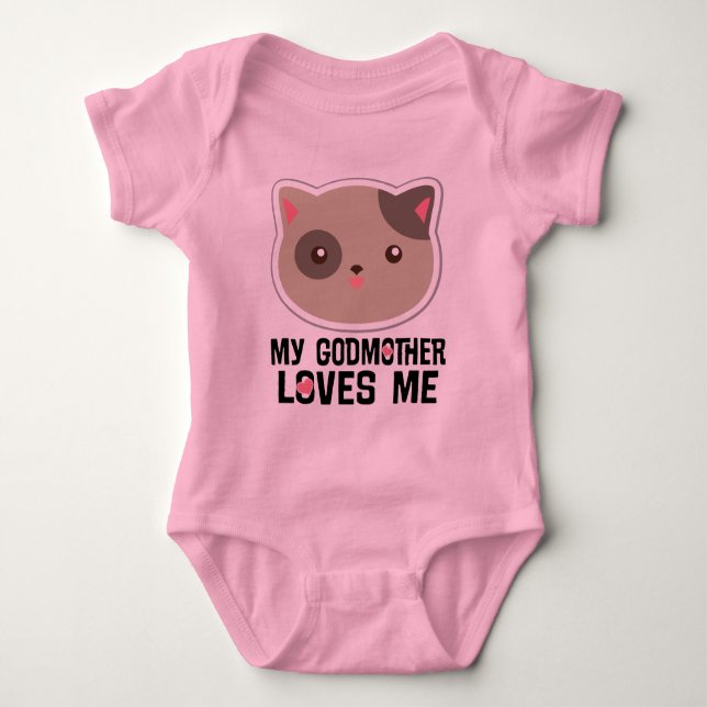 Meine Mutter Liebe Me Kitty Cat Girls T - Shirt (Vorderseite)