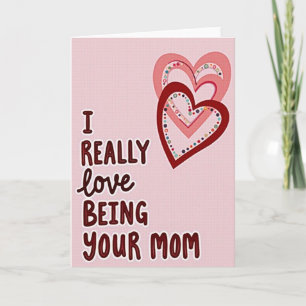 Meine Mutter liebt Dich Herz Karte