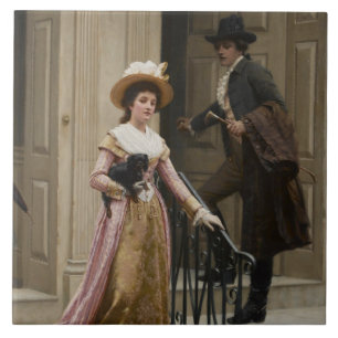 Meine Nachbarin nebenan (Flirting Couple) (Schönhe Fliese