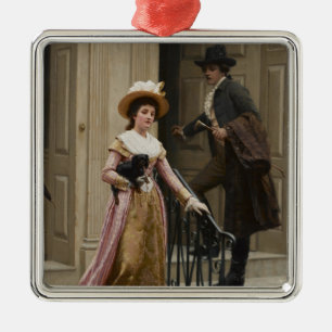 Meine Nachbarin nebenan (Flirting Couple) (Schönhe Ornament Aus Metall