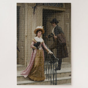 Meine Nachbarin nebenan (Flirting Couple) (Schönhe Puzzle