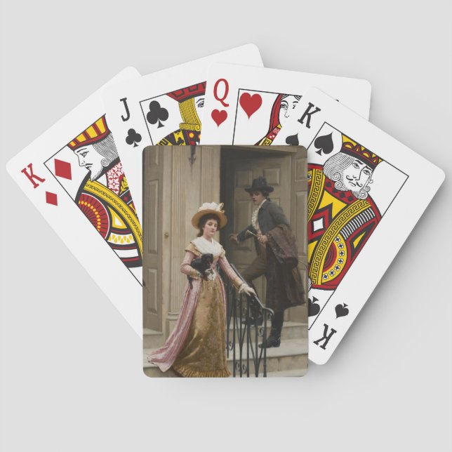 Meine Nachbarin nebenan (Flirting Couple) (Schönhe Spielkarten (Rückseite)