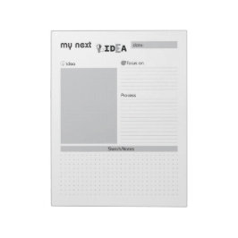 Meine nächste Idee Gray Notepad Notizblock