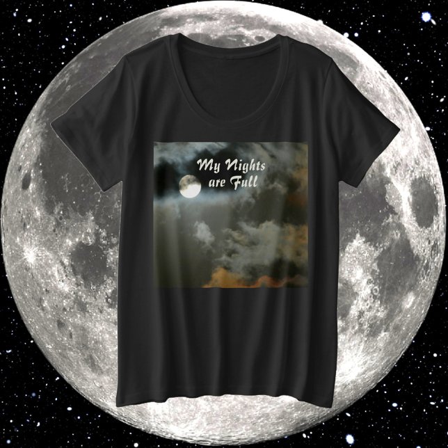 Meine Nächte sind Vollmond-Nachtschicht Große Größe T-Shirt (Von Creator hochgeladen)
