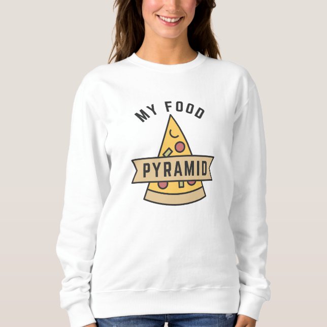 Meine Nahrungspyramide Sweatshirt (Vorderseite)