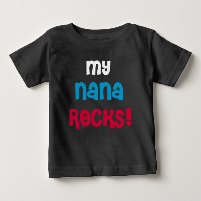 Meine Nana-Felsen Baby T-shirt (Vorderseite)