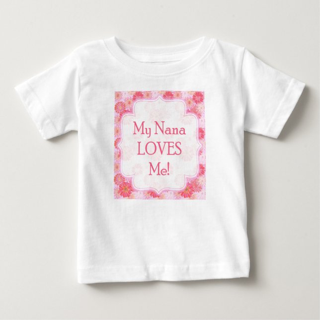 Meine Nana-Lieben ich Onsie Baby T-shirt (Vorderseite)
