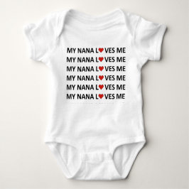 MEINE NANA LIEBEN ME - RED HEART Baby Bodysuit Strampler