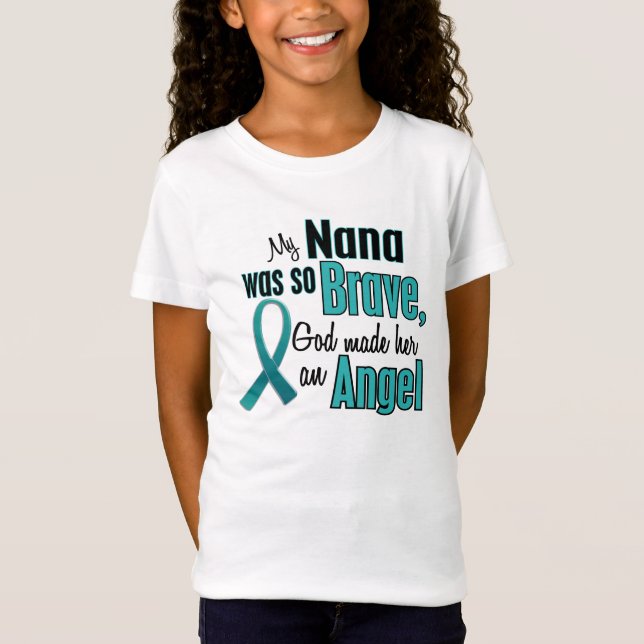 Meine Nana war so tapfer, dass sie ein Engel-T - S T-Shirt (Vorderseite)