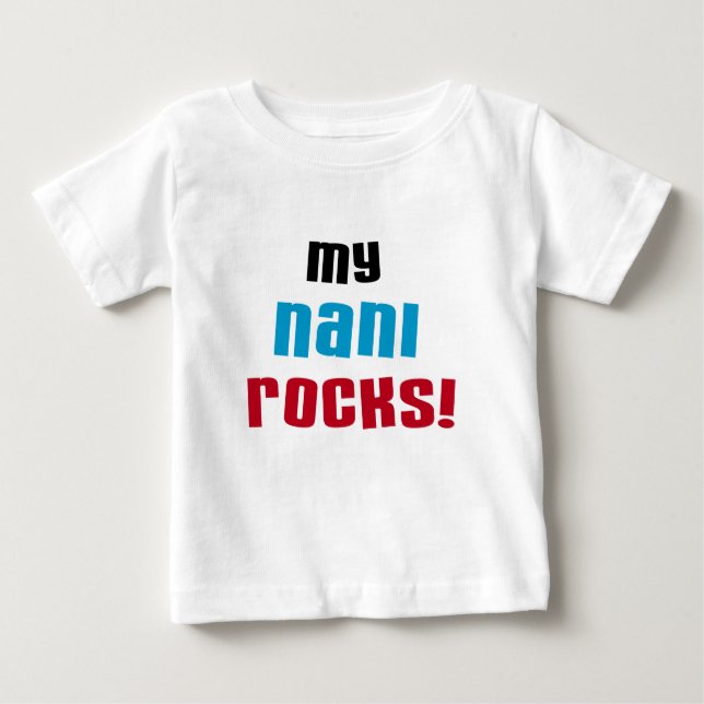 Meine Nani Rocks T - Shirt und Geschenke (Vorderseite)